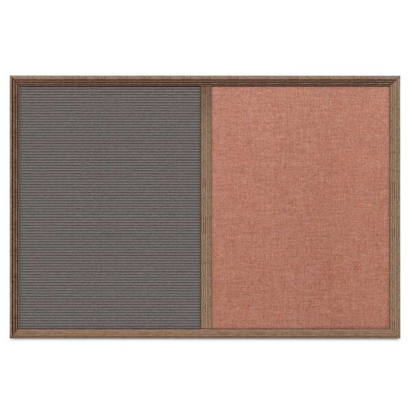 Enclosed Corkboard, 1 Door, 24"x36", 4" Fra